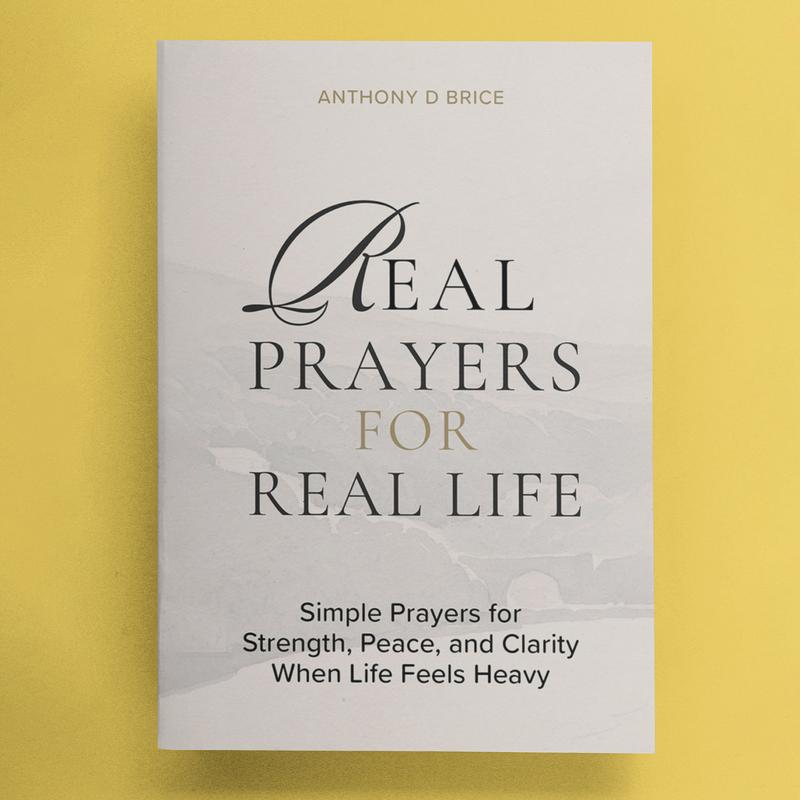 Real Prayers Devotional - Simple Paperback Book for Strength, Peace, Clarity During Heavy Life Moments, with Relief, Guidance; Ideal Adult Gift for Spring Self-Care & Personal Growth