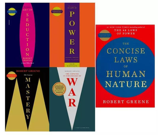 Robert Greene 5-Book Set | 48 Laws of Power, Art of Seduction, Mastery & More