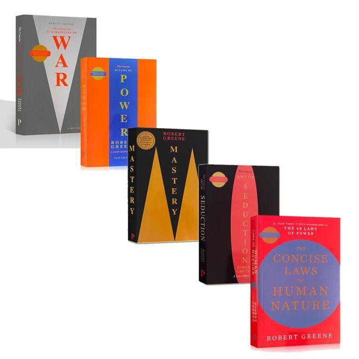 Robert Greene 5-Book Set | 48 Laws of Power, Art of Seduction, Mastery & More