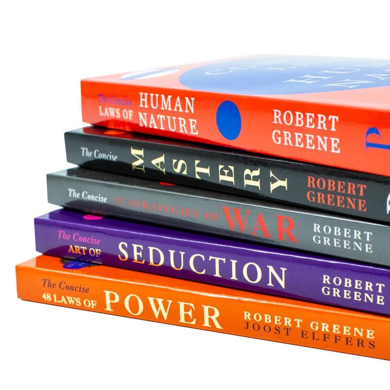 Robert Greene 5-Book Set | 48 Laws of Power, Art of Seduction, Mastery & More