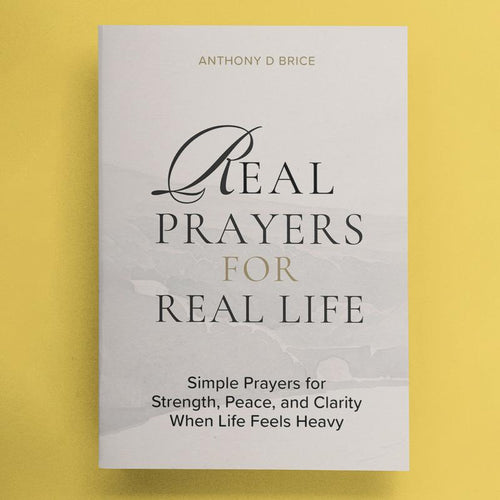 Real Prayers Devotional - Simple Paperback Book for Strength, Peace, Clarity During Heavy Life Moments, with Relief, Guidance; Ideal Adult Gift for Spring Self-Care & Personal Growth